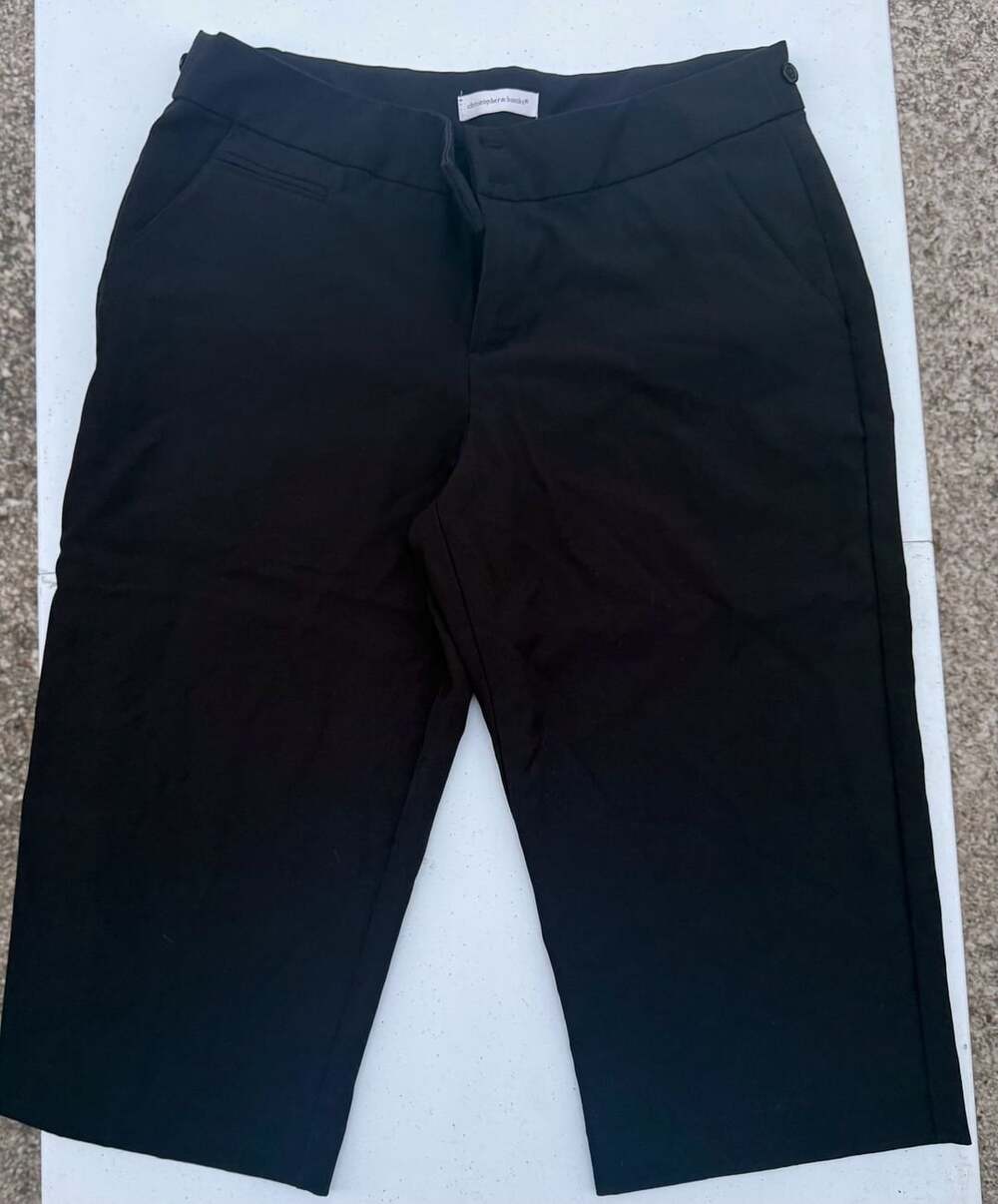Christopher & Banks Black Pants Size 12 Cropped Trousers